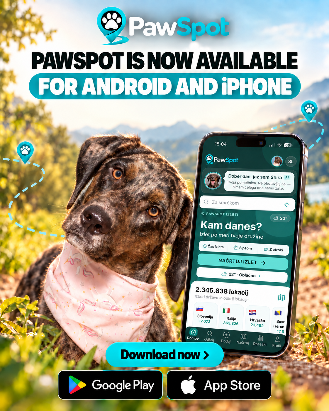 PawSpot is now available for Android and iPhone
